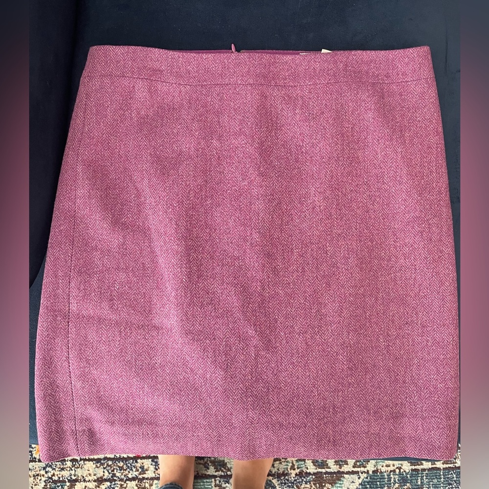 Jcrew pencil skirt | purple tweed (size 10)